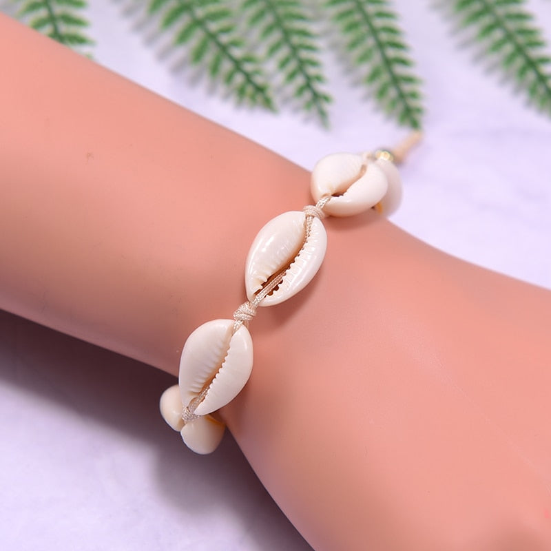 Natural Puka Shell Choker for Women Fashion Boho Collares Necklace Handmade Adjustable Wholesale Femme Accessories - Charlie Dolly