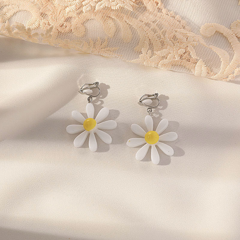 Ear Clips Without Pierced Ears Female Temperament Long Simple Ear Jewelry Thin Earrings Temperament Fashionable Exquisite - Charlie Dolly