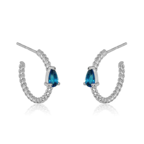Gold Plated Cubic Zirconia Stud Earrings Jewelry
