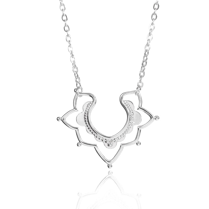 Dainty Floral Pendants Necklaces Women's Boho Jewelry Stainless Steel Flower Necklace Collares Mujer 2021 - Charlie Dolly