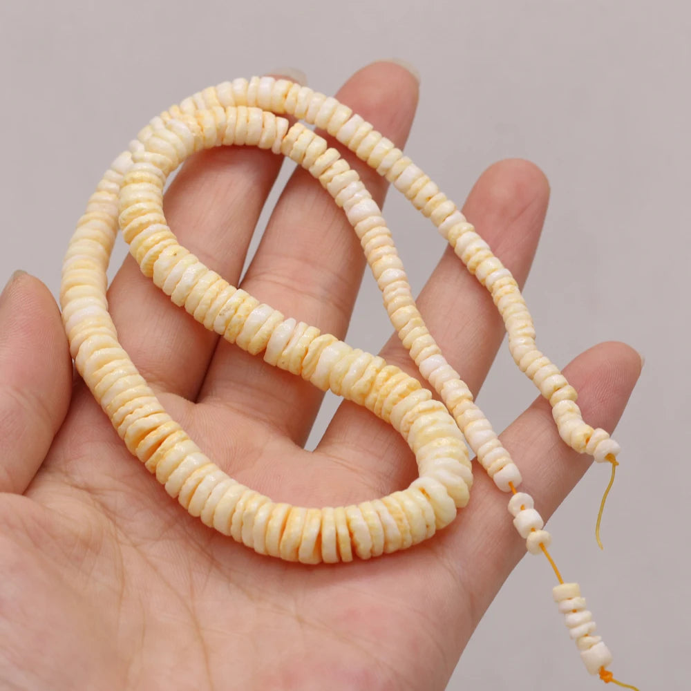 Natural Mother Of Pearl Shell Isolation Beads For Jewelry Making DIY Necklace Bracelet Earring Handiwork Sewing Craft Accessory