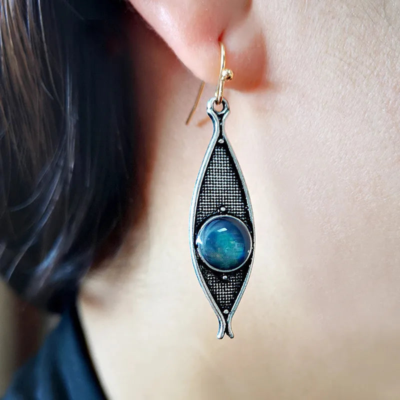 Boho Tropical Green Enamel Coconut Leaf Pearl Drop Earrings For Women Jewelry Statement Brincos Gold Dangle Earings Mujer Bijoux