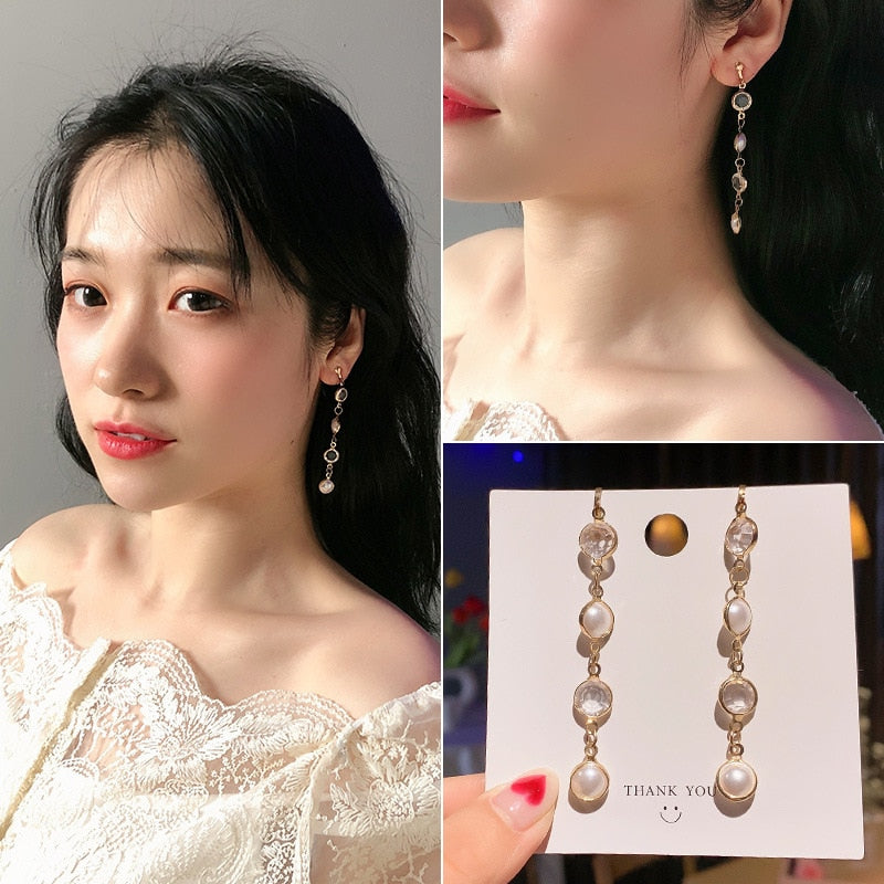 Fashion charm Creative pearl clip on Earrings Cute Handmade Earrings Womens ear clips Jewelry - Charlie Dolly
