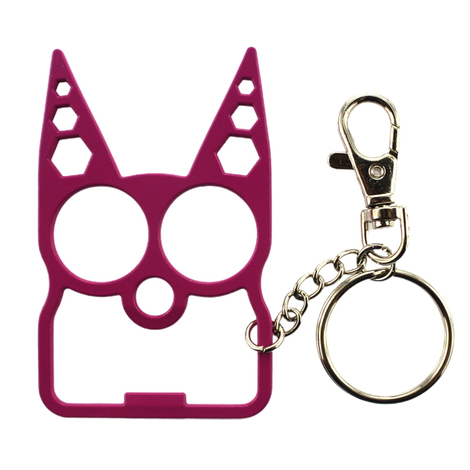 Cartoon Cat Face Shape Finger Tiger Opener Screwdriver Key Chain Multifunctional Keyring Purse Handbag Ornament rabbit ear cat - Charlie Dolly