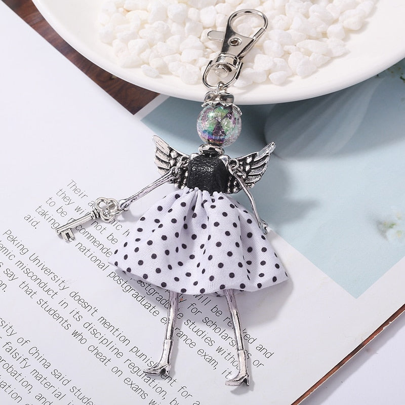 YLWHJJ brand Doll Handmade Cute charm keychain for Women Car Pendant Girls fashion Jewelry Bag key chains Accessories key ring - Charlie Dolly