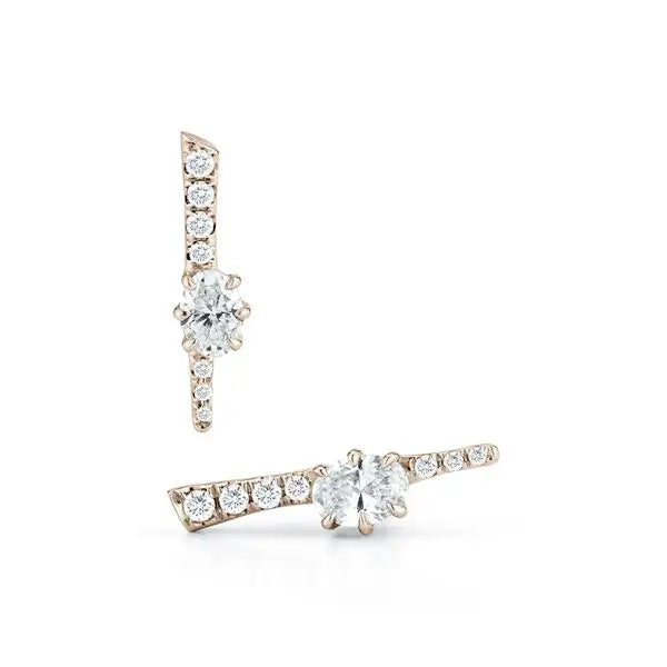 CRMYA Unique gold-plated CZ Stud Earrings For Women Cubic Zirconia Pendientes Boho Luxury Fashion Jewelry