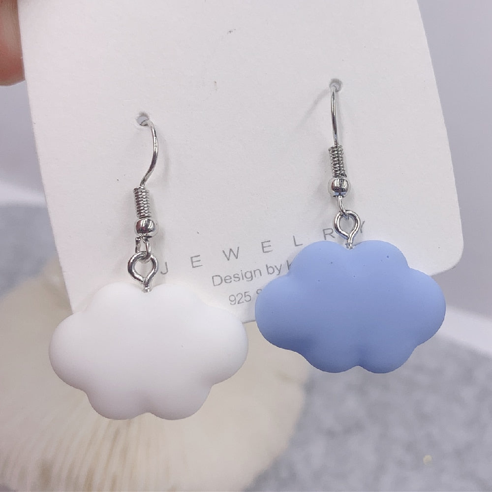 Fashion Cute Sweet Summer Cloud Drop Earrings Punk Jewelry For Cool Women Girl Friendship Gifts - Charlie Dolly