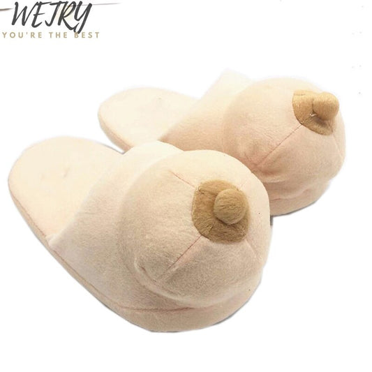 sex toy Winter Men Penis Slippers Women Funny Breasts Home Slides Ladies House Warm Floor Sandals Unicorn Shoe Flip Flop - Charlie Dolly