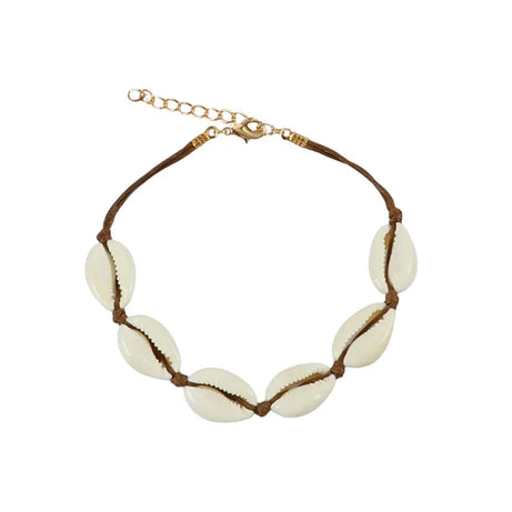 Vintage Cowrie Shell Rope Boho Bracelet