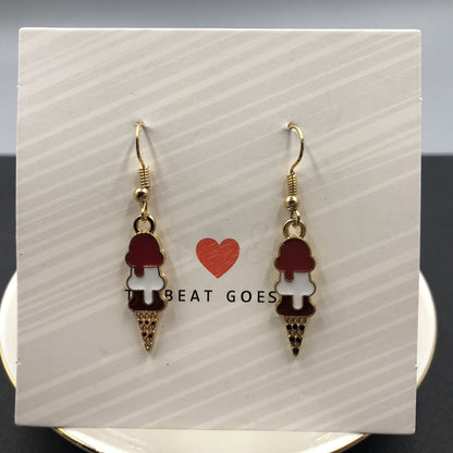Fashion Creative Simulation Ice cream earrings Cute Handmade Earrings Womens Jewelry
