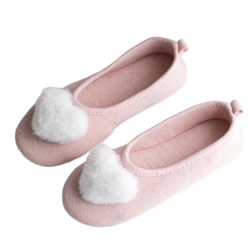 Suihyung Spring Autumn Home Slippers Women Indoor Floor Shoes Soft Bottom Bedroom Slides Fur Hairball Non-slip Ladies Slippers - Charlie Dolly