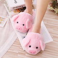 Winter Women Warm Indoor Slippers Ladies Fashion Cute Pink Pig Shoes Women's Soft Short Furry Plush Home Floor Slipper SH467 - Charlie Dolly