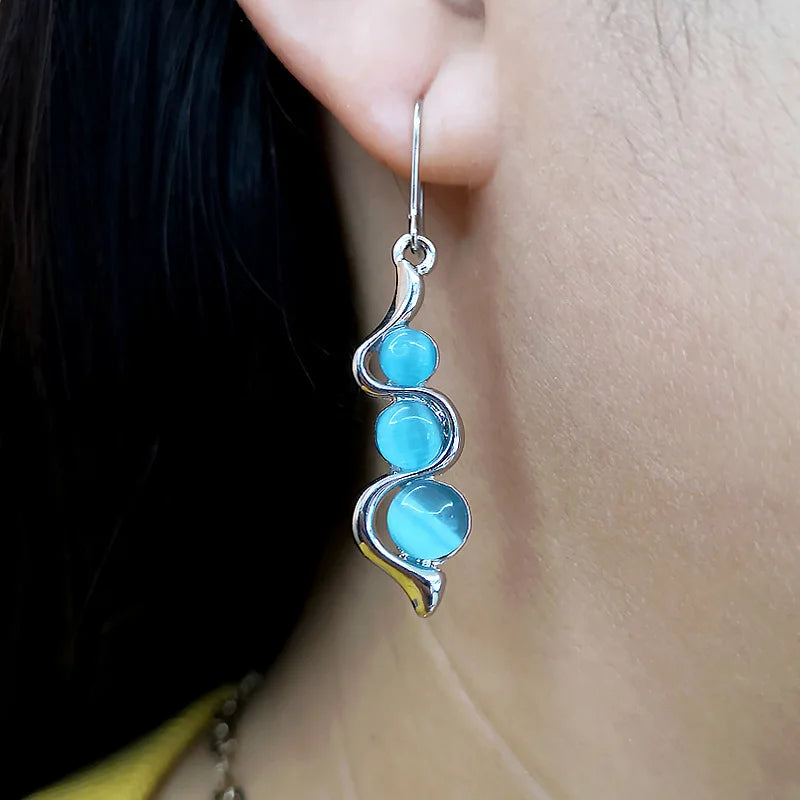Boho Tropical Green Enamel Coconut Leaf Pearl Drop Earrings For Women Jewelry Statement Brincos Gold Dangle Earings Mujer Bijoux