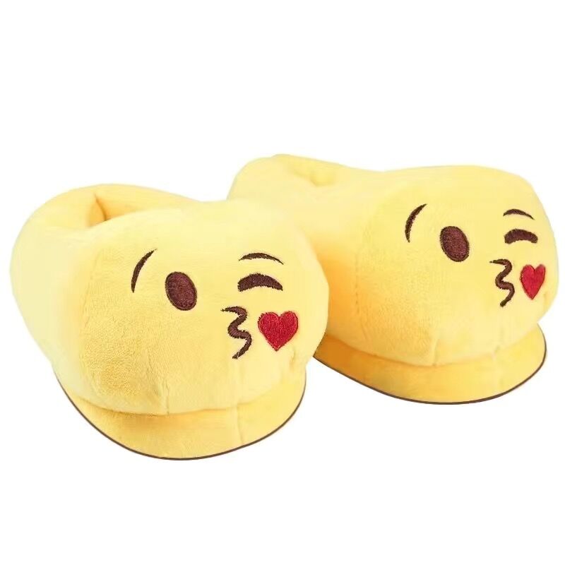 LLUUMIU Winter slippers women Shoes Warm Soft Indoor Slippers Men Plush Shoes Cute Funny Poop Home Flats Non-slip room slides - Charlie Dolly