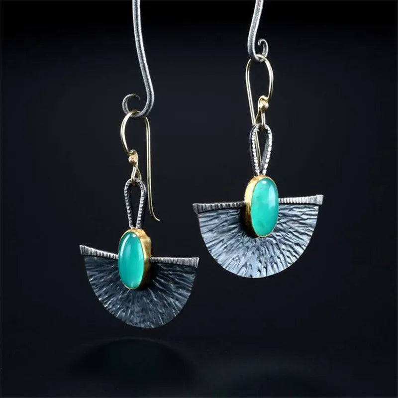 Boho Tropical Green Enamel Coconut Leaf Pearl Drop Earrings For Women Jewelry Statement Brincos Gold Dangle Earings Mujer Bijoux