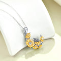Rose Valley Sunflower Pendant Necklace for Women Moon Pendants Fashion Jewelry Girls Gifts YN049 - Charlie Dolly