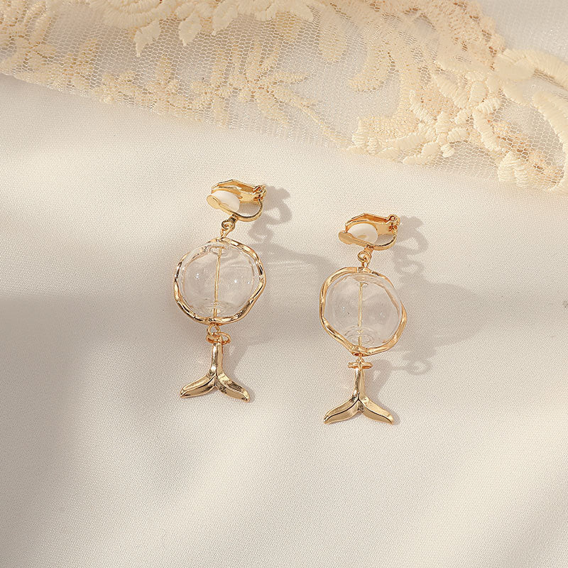 Ear Clips Without Pierced Ears Female Temperament Long Simple Ear Jewelry Thin Earrings Temperament Fashionable Exquisite - Charlie Dolly