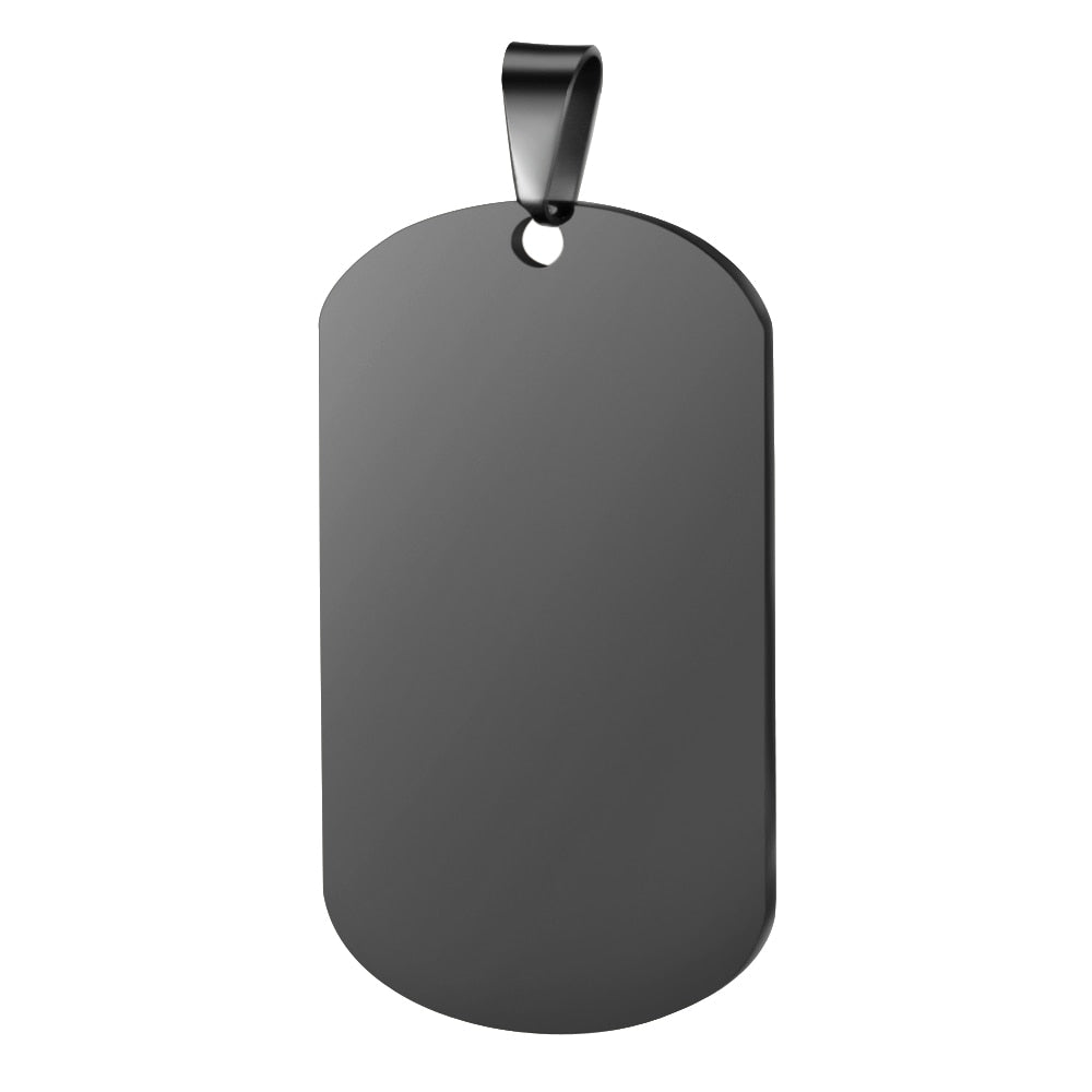 Custom Pictures Photo Necklace for Women Stainless Steel Engrave Family Name Plate Neck Pendant Dog ID name Tag Gifts Punk Rock - Charlie Dolly