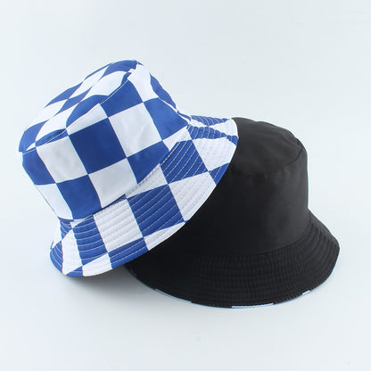 2021 New Fashion Korean Pink Cow Print Bucket Hat Women Reversible Fishing Cap Bob Chapeau Autumn Summer