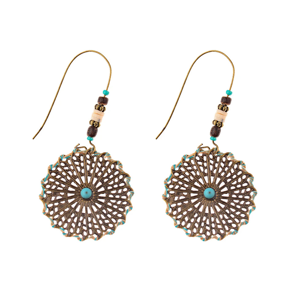 أقراط متدلية مصنوعة من سبائك البرونز العتيق للنساء أقراط Jhumka الهندية ذات سلسلة طويلة بوهو تريبل