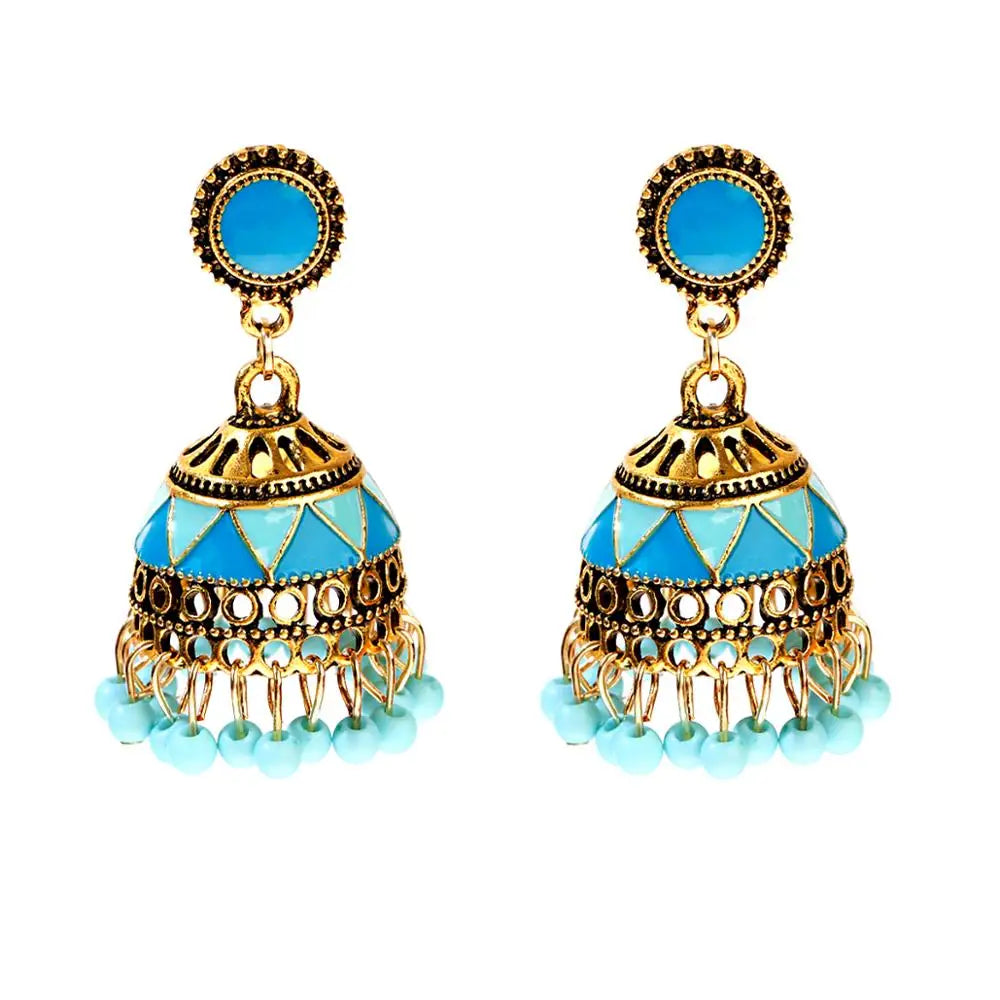Pendientes Kolczyki Earrings For Women Hanging Earring Boho Accessories For Jewelry Indian Jhumka Ear Rings Beads Pearl Brinco