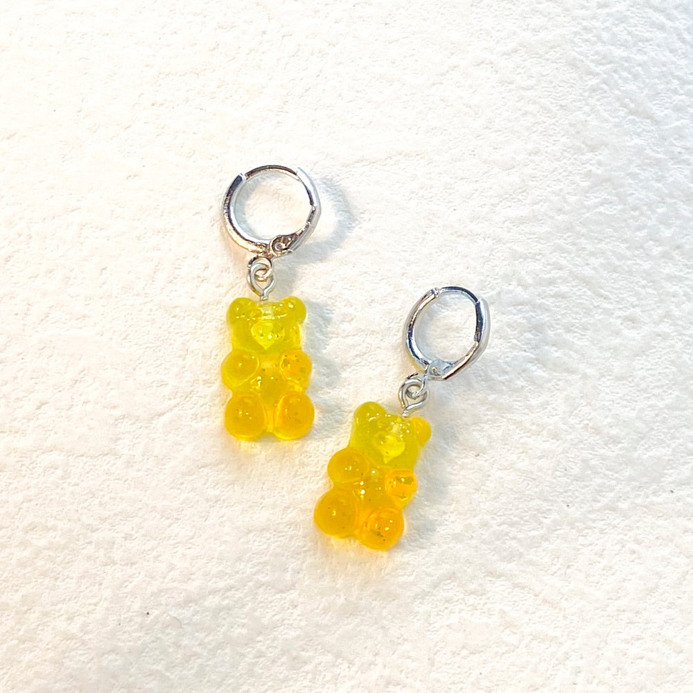 Lost Lady Cute Candy Color Animal Bear Dangle Earrings Lovely Cartoon Earrings for Girls Women Children Birthday Gift Jewelry - Charlie Dolly