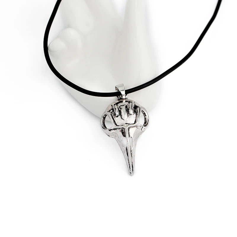 Vintage Bellatrix Lestrange Sculpey Pendant Gothic Style Bird Skull Necklace Movie Men Women Halloween Necklace - Charlie Dolly