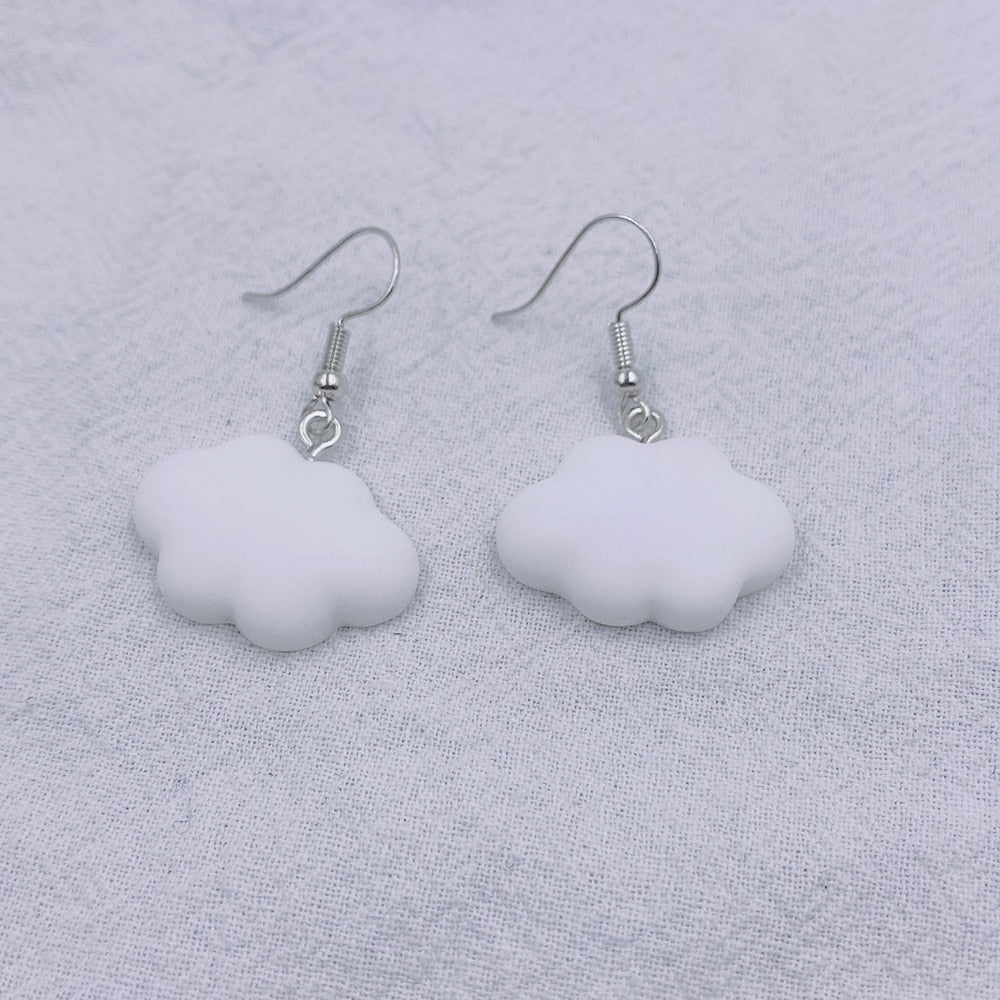 Fashion Cute Sweet Summer Cloud Drop Earrings Punk Jewelry For Cool Women Girl Friendship Gifts - Charlie Dolly