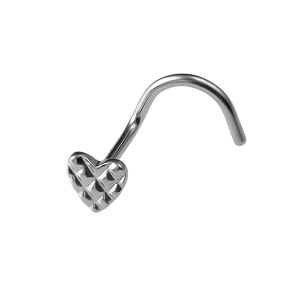 1PCS Fashion Nose Piercing rings 20G Steel Bar Nostril Nose Septum 5-Shape Screws Nose Studs Delicate Piercing Jewelry In Nose