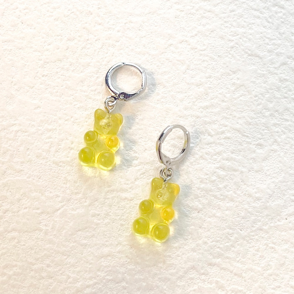 Lost Lady Cute Candy Color Animal Bear Dangle Earrings Lovely Cartoon Earrings for Girls Women Children Birthday Gift Jewelry - Charlie Dolly