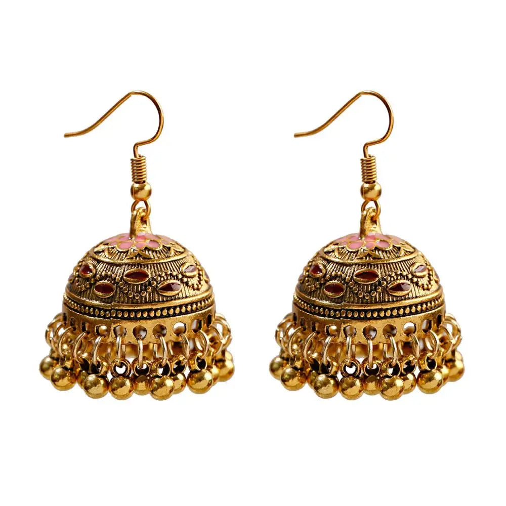 Pendientes Kolczyki Earrings For Women Hanging Earring Boho Accessories For Jewelry Indian Jhumka Ear Rings Beads Pearl Brinco