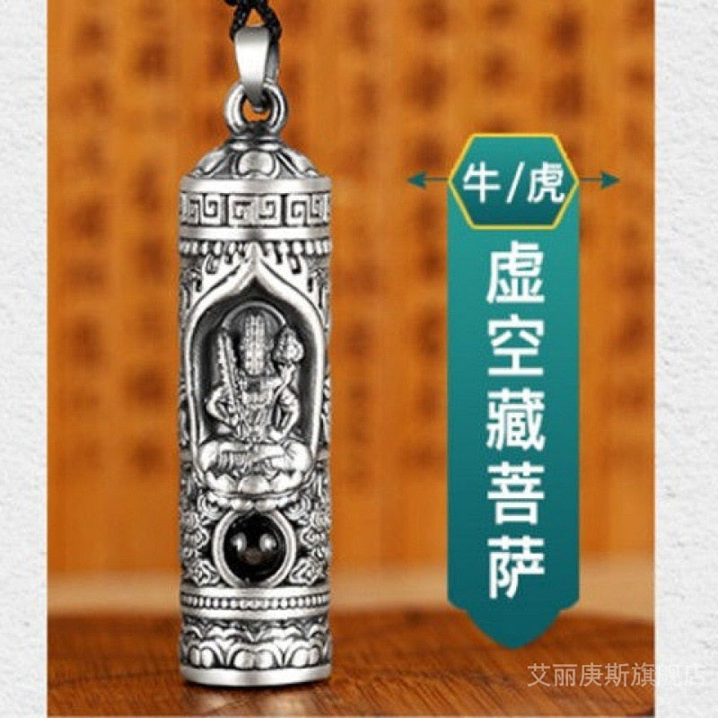 Handmade Necklace Nepal Buddhist Buddha Pendant Necklace Eight Guardian God Projection Pendant Necklace Men's and Women's Jewelr - Charlie Dolly