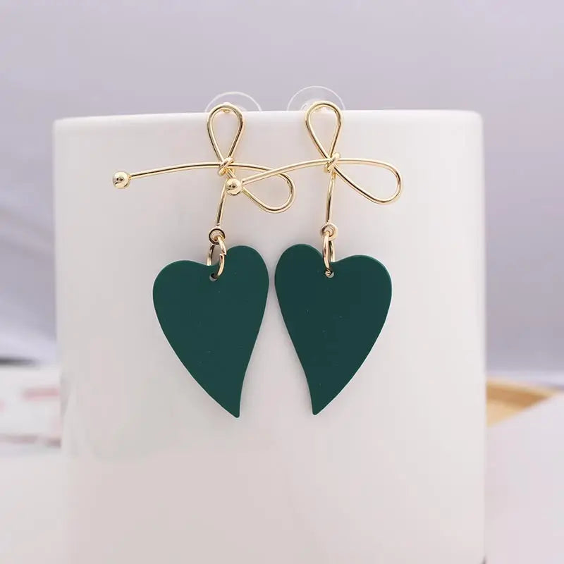 Red Earrings for Women Vintage Big Statement Long Dangle Earrings Wedding Bridal Boho Trendy Earrings Fashion Jewelry 2019