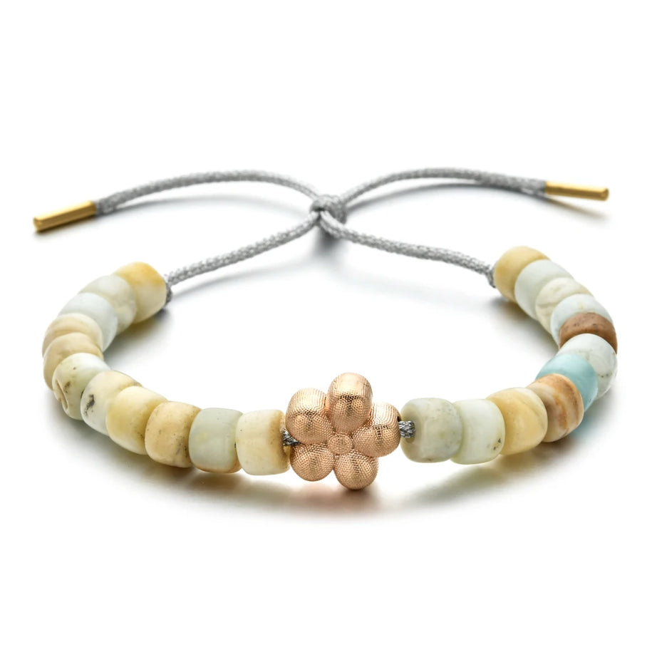 Vintage Boho Handmade Pull Tie on Rope Bracelet DIY Natural Stones Crystal Charm Beads Stone Trendy Bracelet Lucky Jewelry - Charlie Dolly
