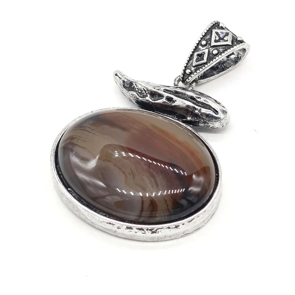 2024 New Natural Stone Abalone Shell Charms Boho Rose Quartzs Agates Pendant for Women Jewelry Making DIY Necklace Accessories