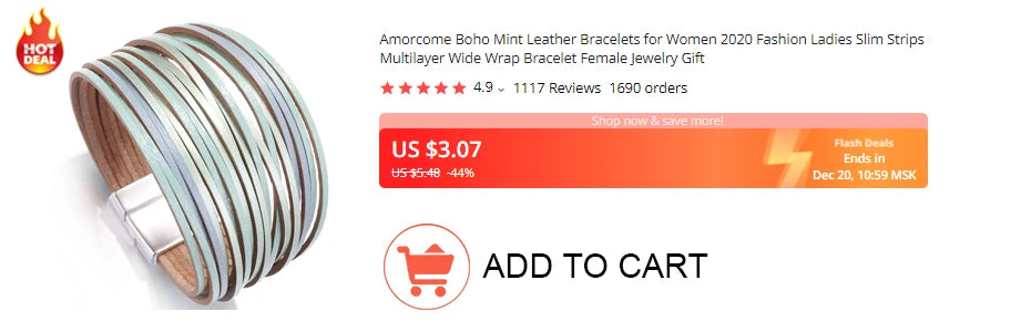 Amorcome Boho Natural Stone Leather Bracelets for Women Female Vintage Braided Rope Wide Multilayer Wrap Bracelet Men Jewelry