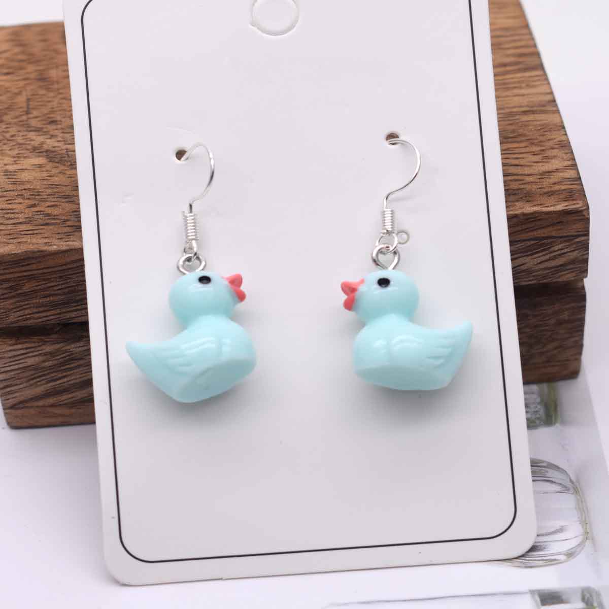 Fashion Korean Minimalist Cute Silica Gel Little Lemon Yellow Duck Earring For Temperament Girls Gift Earrings Jewelry - Charlie Dolly