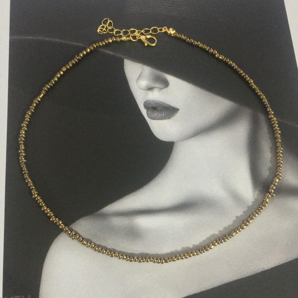 Simple Seed Beads Strand Necklace Women String Beaded Short women Necklace Jewelry 16 inches Chokers Necklace Gift - Charlie Dolly