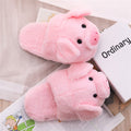 Winter Women Warm Indoor Slippers Ladies Fashion Cute Pink Pig Shoes Women's Soft Short Furry Plush Home Floor Slipper SH467 - Charlie Dolly