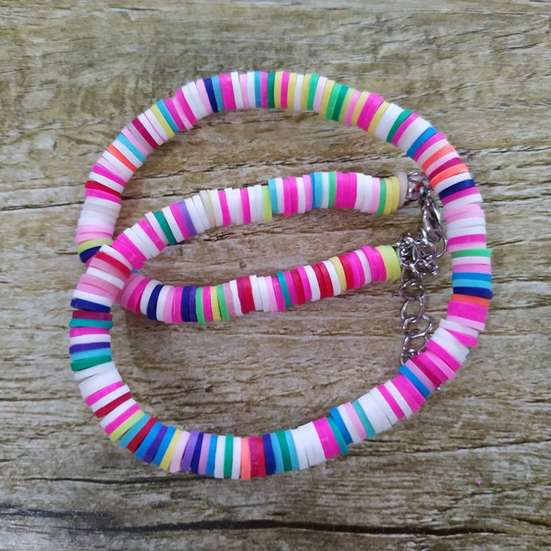 Donarsei New Fashion Colorful Clay Choker Necklace For Women Bohemian Adjustable Soft Pottery Collar Necklace Boho Jewelry - Charlie Dolly