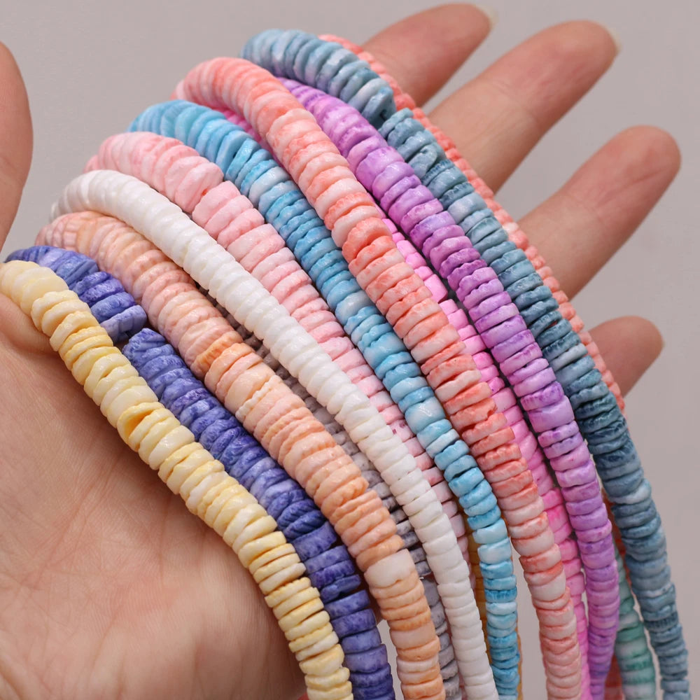 Natural Mother Of Pearl Shell Isolation Beads For Jewelry Making DIY Necklace Bracelet Earring Handiwork Sewing Craft Accessory