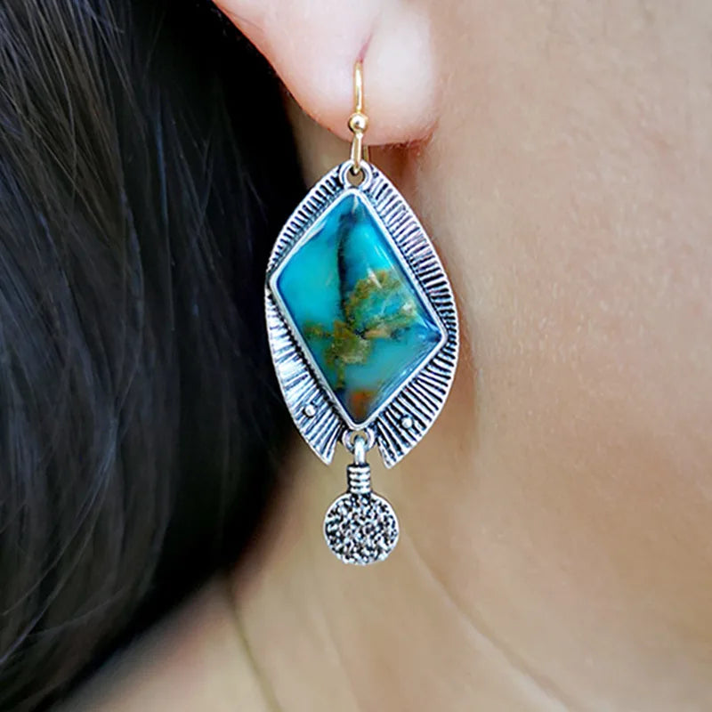 Boho Tropical Green Enamel Coconut Leaf Pearl Drop Earrings For Women Jewelry Statement Brincos Gold Dangle Earings Mujer Bijoux