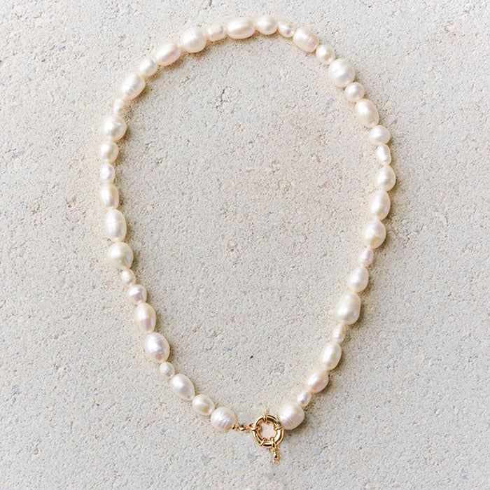 puka shell charms red chili charms smile pendant natural freshwater pearl necklaces for women 2020 bohemian DIY jewelry - Charlie Dolly