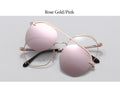 Pink Mirror Polarized Sunglasses Women's New High Quality Aalloy Magnet Clip On Sunglasses Fashion Transparent Glasses 2023 - Charlie Dolly