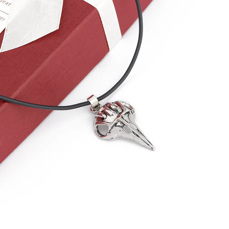 Vintage Bellatrix Lestrange Sculpey Pendant Gothic Style Bird Skull Necklace Movie Men Women Halloween Necklace - Charlie Dolly