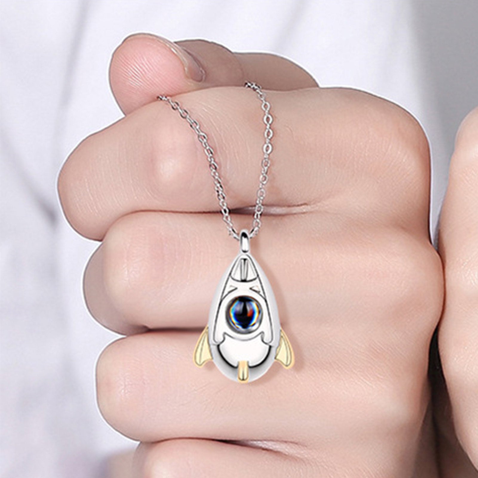 I Love You Necklace 100 Languages Projection Necklace With Picture Inside Pendant Necklace For Mom And Lover Romantic Gifts For - Charlie Dolly