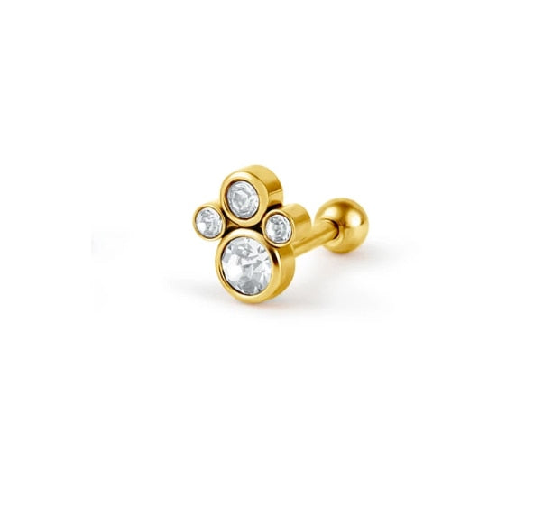 ROXI Flower Lightning Butterfly Cross Symbol Crown Eye Stud Earrings for Women Piercing Earrings Silver 925 Jewelry Pendientes - Charlie Dolly