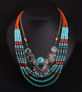 Bohemian Handmade Beaded Necklace Women's Multi-layered Color Clothing Accessories Necklace - Charlie Dolly