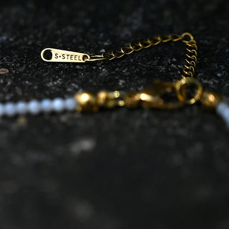 Stainless Steel Initial Letter and Heart Boho Choker Necklace