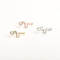 1pcs Copper Wire Spiral Fake Piercing Nose Ring  Gold Silver Color Clip Nose Ring Also Can Be Ear Clip Cuff Jewelry - Charlie Dolly